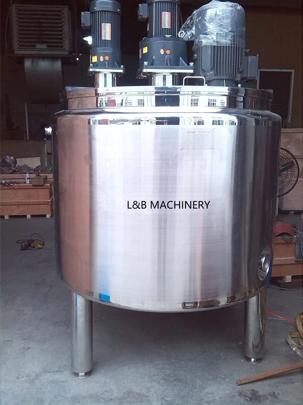 Equipamento Industrial de Mistura de Tinta em Aço Inoxidável