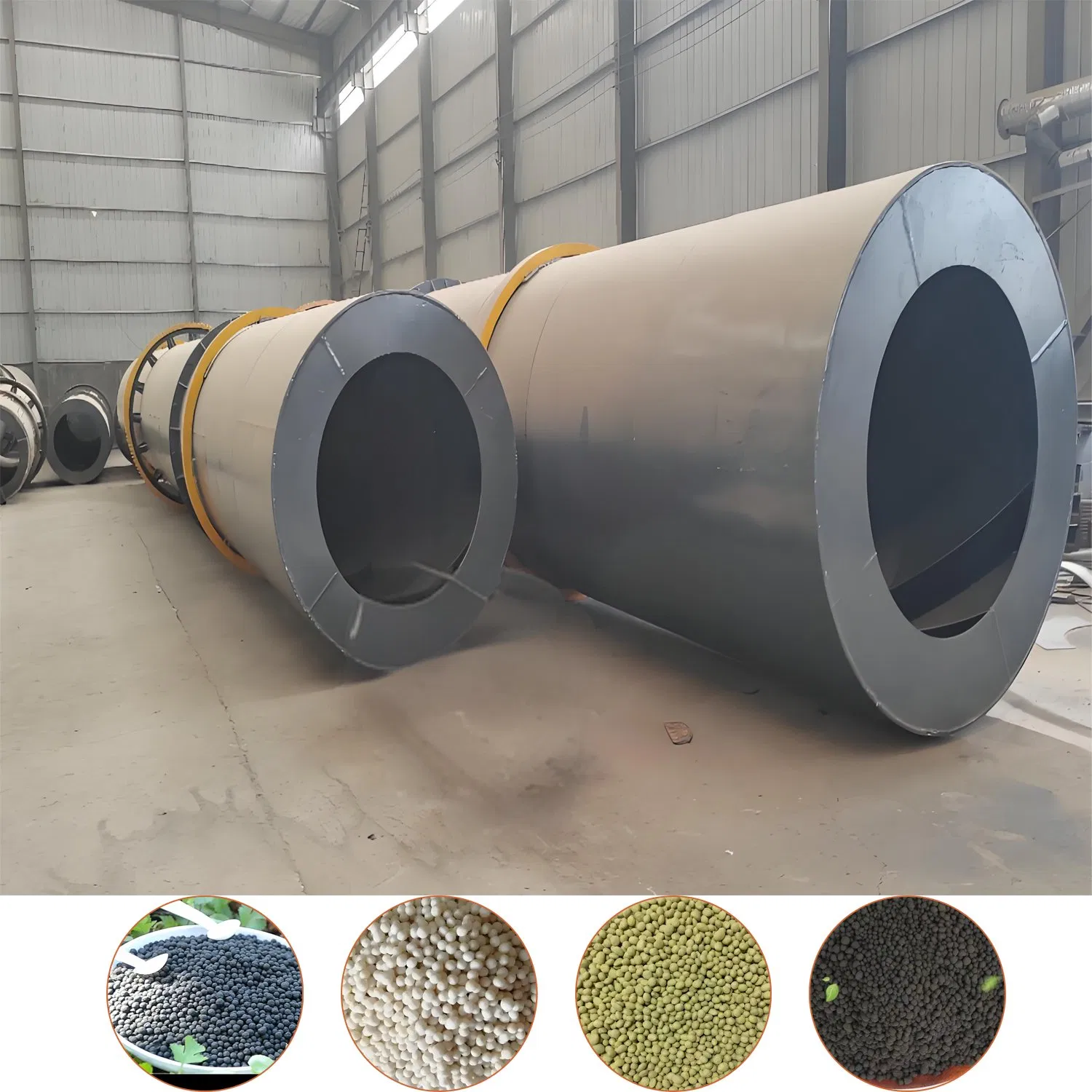 Linha de Fabricação de Fertilizante Orgânico Totalmente Automática com Alta Taxa de Granulação, Granulador de Tambor