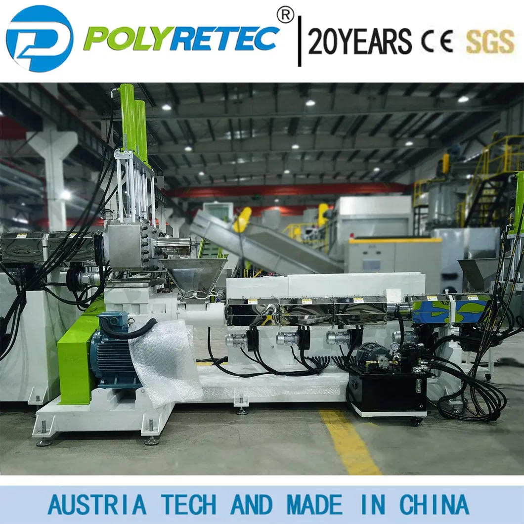 Compounding Peletização Pellets Extrusão Paralela Dupla Rosca Granulação Flocos Granulando Reciclagem de Garrafa Pet