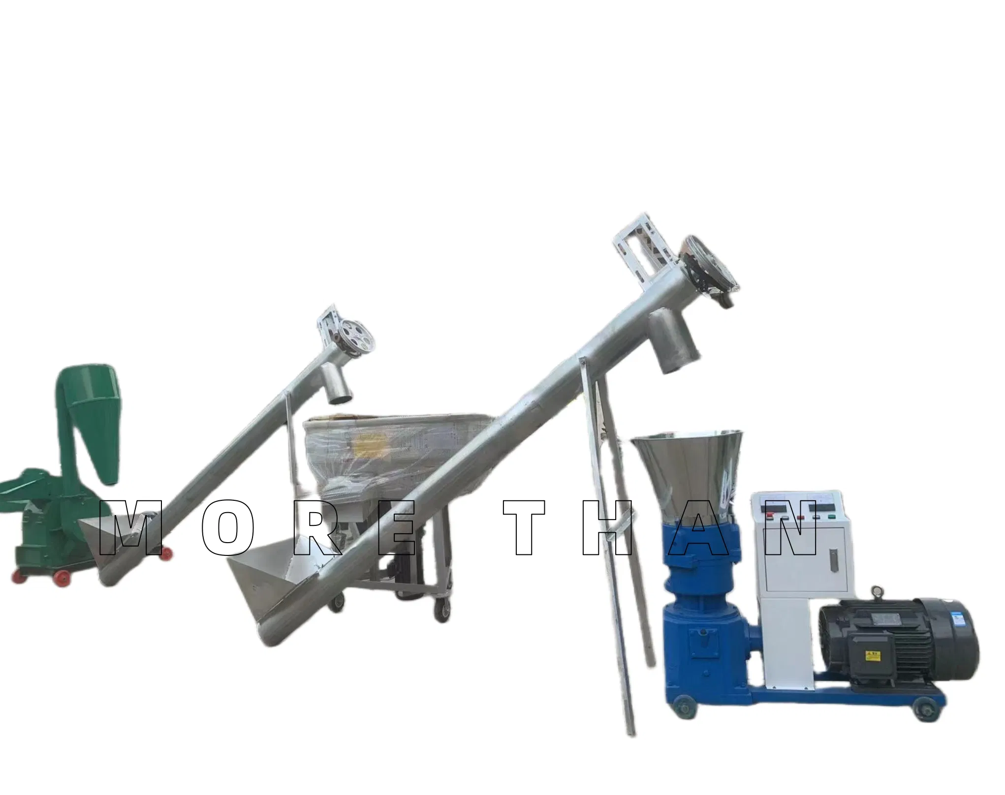 Fornecimento de Fábrica 1000kg/H Linha Completa de Processamento de Ração Granulada Linha de Pelotização de Ração