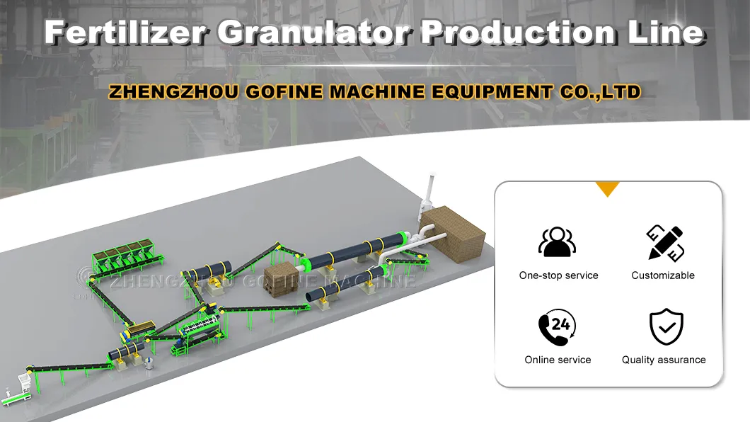 Linha de Produção de Fertilizante Composto NPK 15-15-15 com Processamento de Granulação