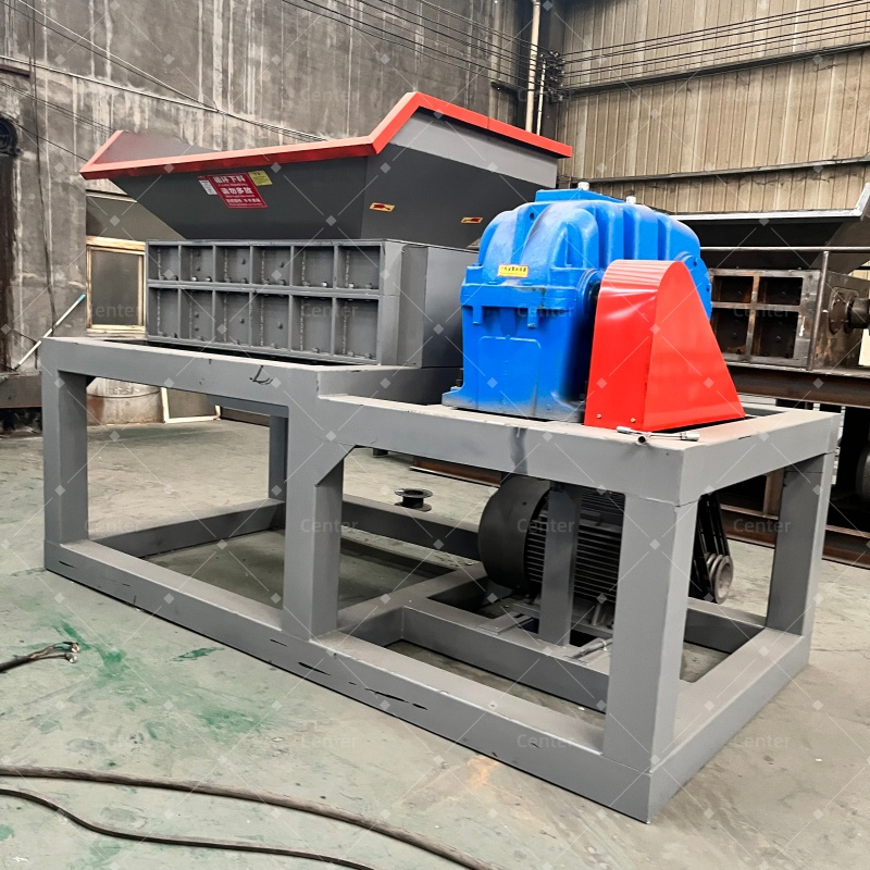Fabricante Chinês de Alta Qualidade Equipamento de Trituração de Eixo Duplo de Potência Única para Plástico PP PVC com Modelo 300 800kg/H CE
