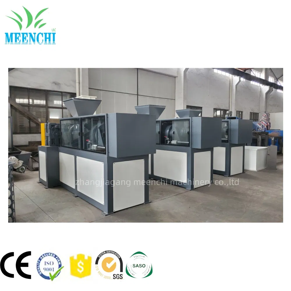 Máquina de Pelotização Squeezer de Filme Plástico com Alta Taxa de Desidratação e Baixo Consumo de Energia para Granulação de Resíduos de Filme de Mulching de Fazenda em PE PP LDPE Fabricada na China