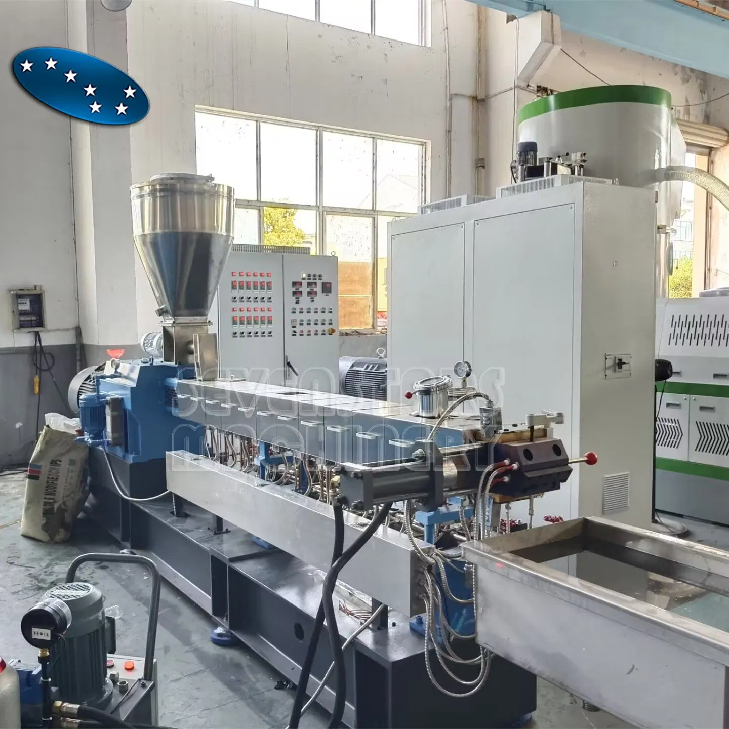 Linha de Produção de Máquina de Granulação de Masterbatch de Cor com Tecnologia de Resfriamento a Água por Estranda