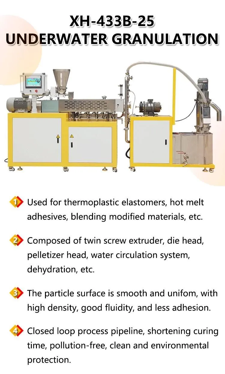 Linha de Granulação por Extrusão de Parafuso Duplo com Masterbatch de Alta Carga de Metal em Laboratório