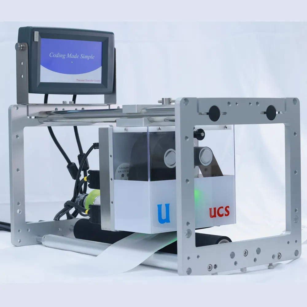 Ucs 32mm/53mm/107mm Impressora de Transferência Térmica de Alta Velocidade para Máquina de Codificação de Filme de Embalagem