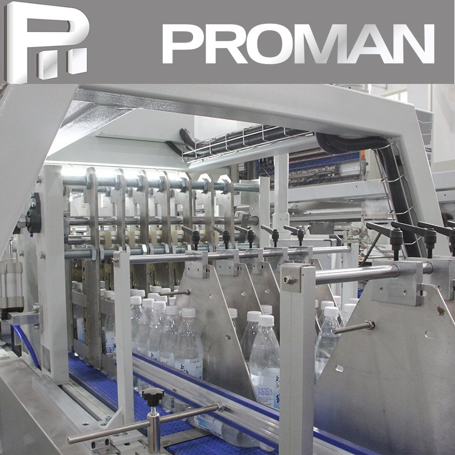 Máquina de Embalagem de Paletes com Filme Termoencolhível para Garrafas Plásticas com Túnel de Encolhimento Automático