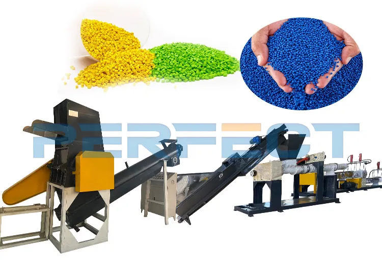 Máquina de Extrusão de Granulação de Pellets de Reciclagem de Plástico