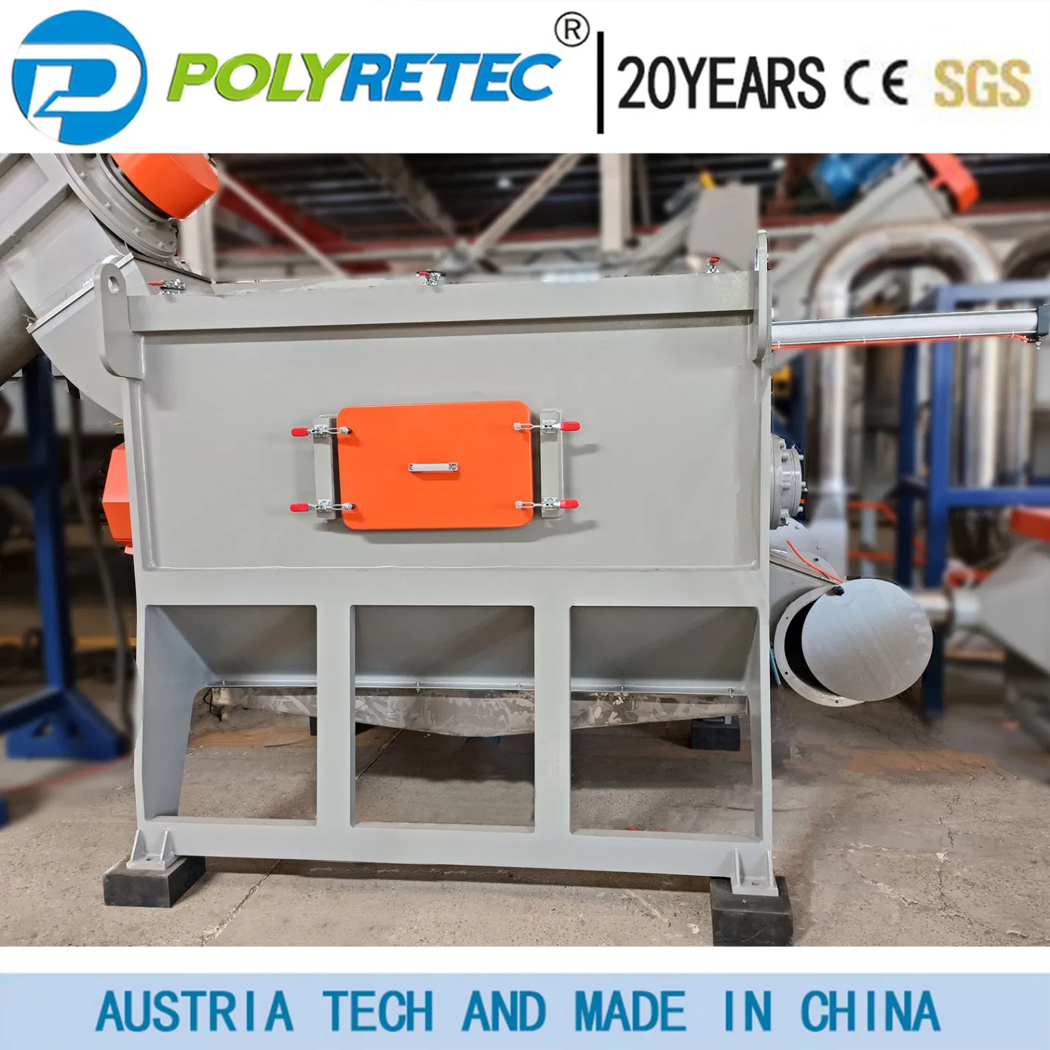 Máquina de reciclagem de lavagem, granulação, trituração de sacos de filme plástico macio de resíduos de alta capacidade, PP, PE, LDPE, garrafas e latas