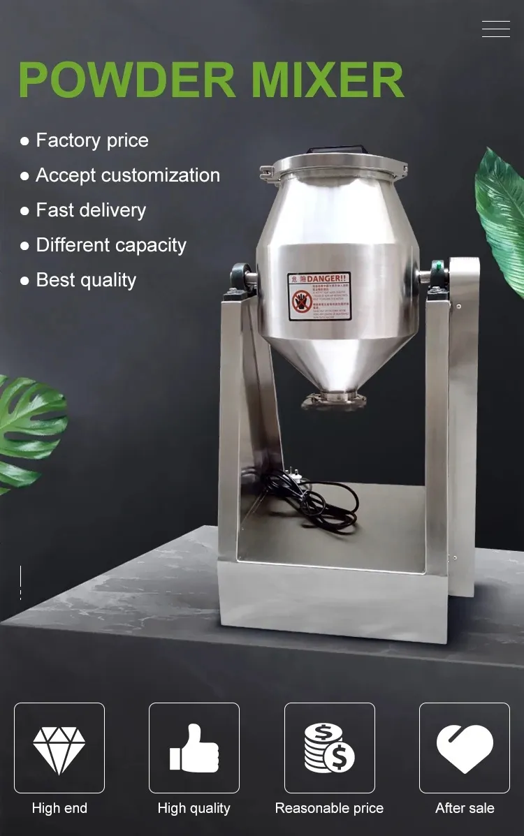 Homogeneizador de mistura de pó de leite para pó de café industrial farmacêutico seco Equipamento de liquidificação