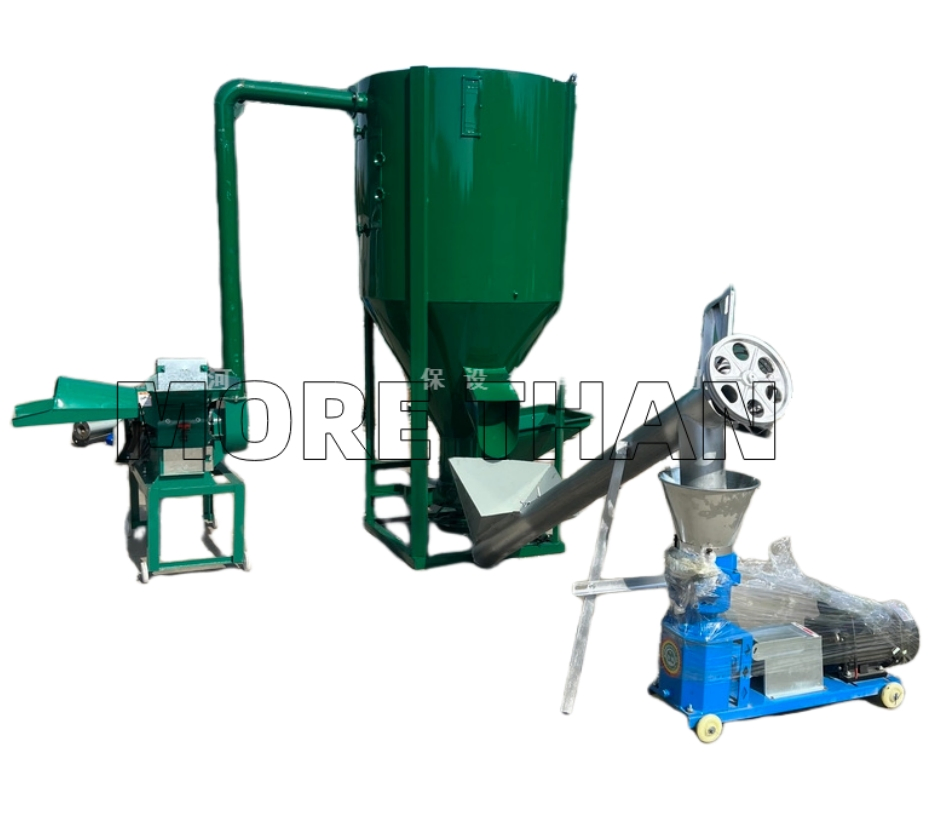 Fornecimento de Fábrica 1000kg/H Linha Completa de Processamento de Ração Granulada Linha de Pelotização de Ração