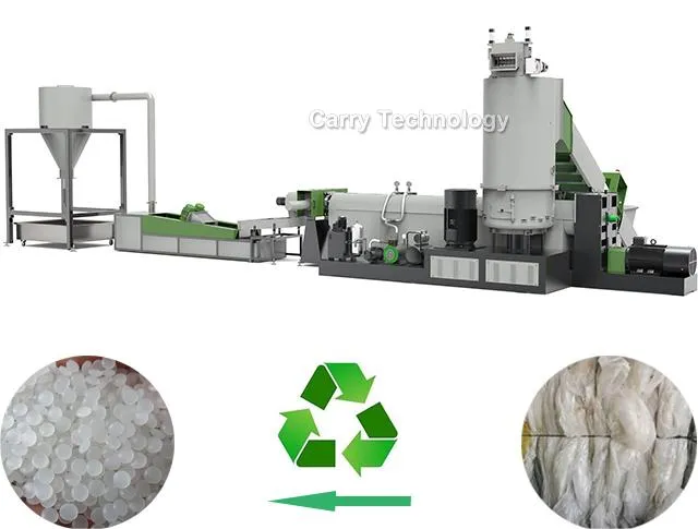 Planta de Fabricação de Pellets de Resíduos PP PE Linha de Produção de Reciclagem de Sucata Plástica HDPE LDPE Granulação de Pellets Máquina Granuladora de Granulados de PVC PC