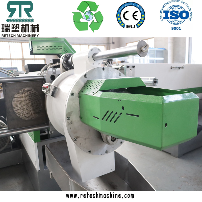 Linha de Reciclagem de Extrusão, Pelotização e Granulação de Filme de PE/PP/LDPE LLDPE HDPE/ABS/PS/EPS/EVA/PA/TPU com Auto Limpeza