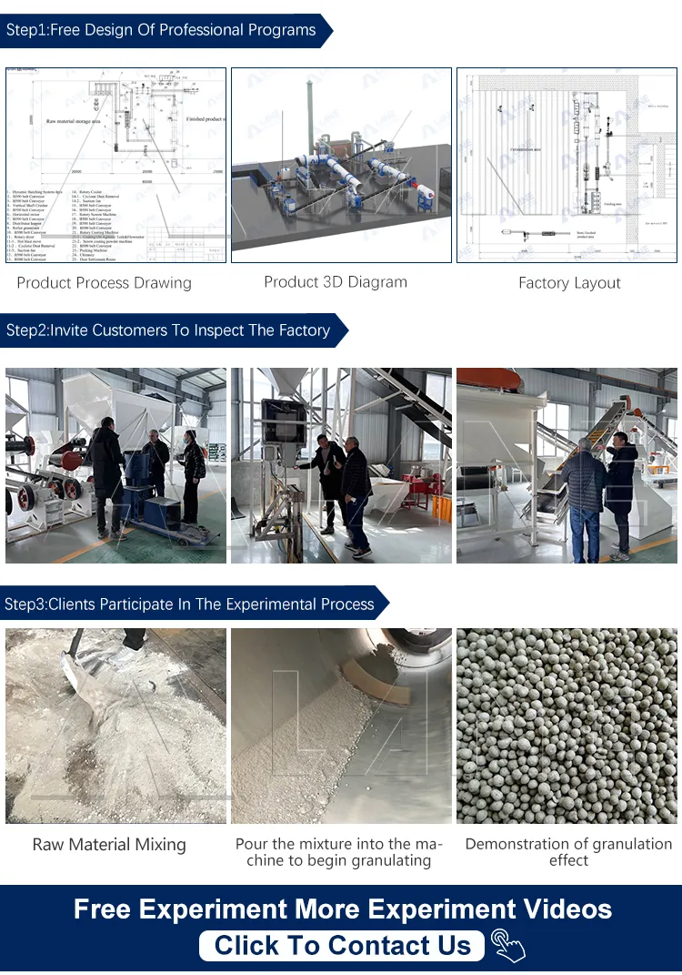Linha de Processamento de Granulação de Fertilizante SOP Linha de Produção de Fertilizante NPK