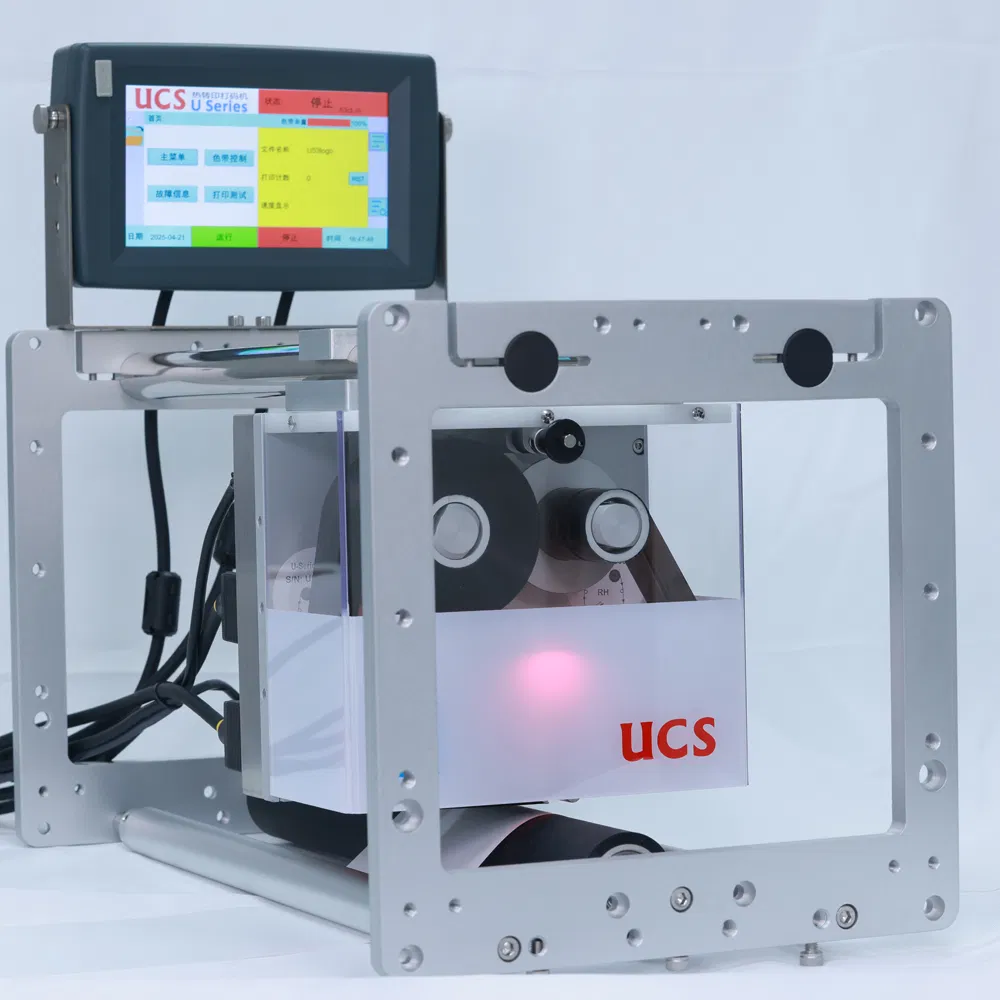 Ucs 32mm/53mm/107mm Impressora de Transferência Térmica de Alta Velocidade para Máquina de Codificação de Filme de Embalagem