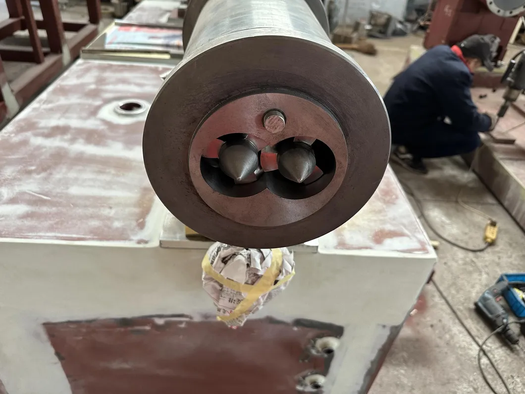 Máquina de Extrusão de Perfil de Janela de Tubo UPVC com Dupla Rosca Gêmea, Compounding de Plástico, Pelotização, Pelotizador, Extrusora