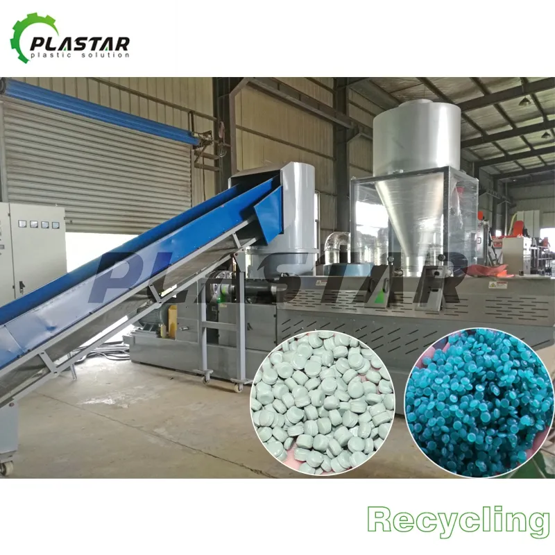 Máquina de Granulação de Pellets de Plástico Reciclado sem Troca de Tela