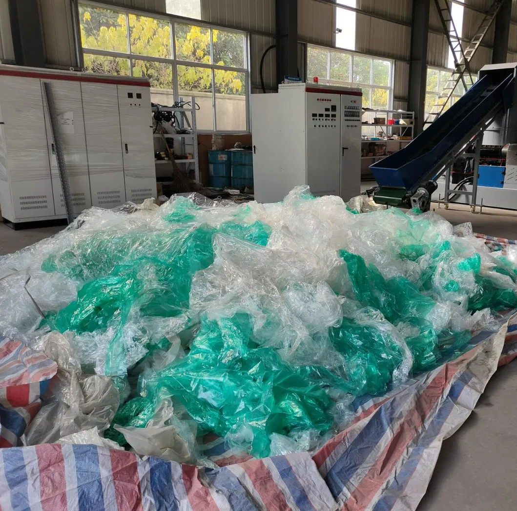 Plástico desperdiçado HDPE PE PP BOPP Filme Saco Jumbo Woven Garrafa Pet ABS PC Tambor Barril Caixa de Bateria Nylon Moagem Reciclagem Granulação Pelotização Máquina de Lavagem