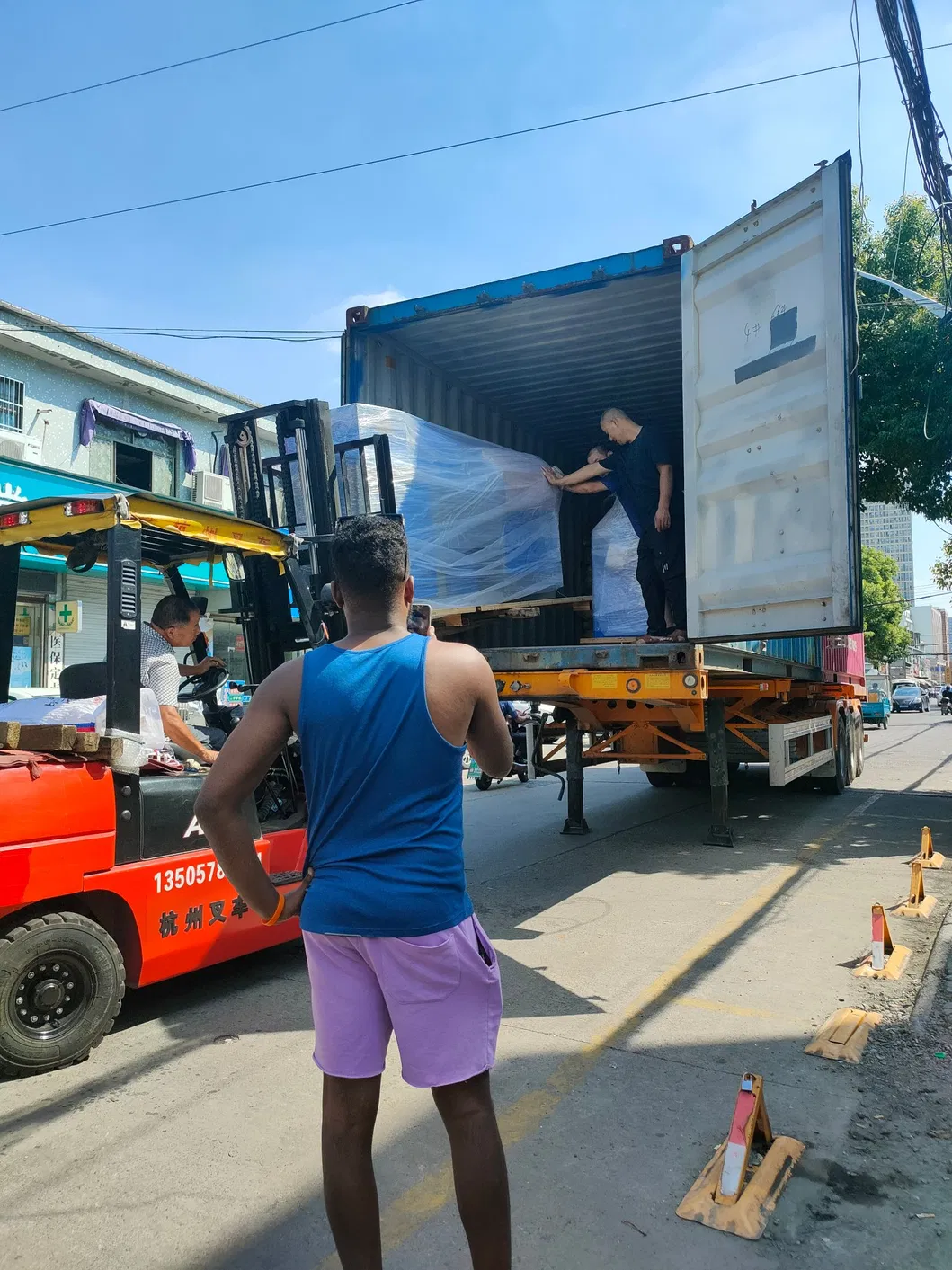 Embalagem para envio de maquinário