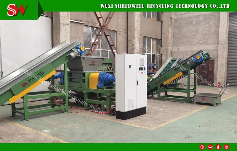 Equipamento de Trituração para Reciclagem de Resíduos Sólidos