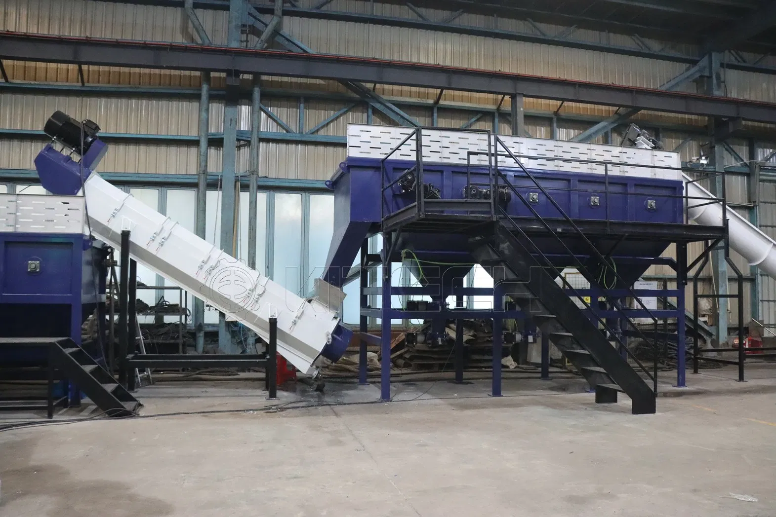 Linha de Máquina de Lavagem e Reciclagem de Garrafas Plásticas Automática da Kitech Machinery