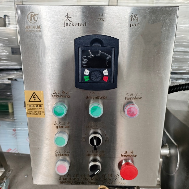 Equipamento Automático de Cozinha com Caldeira a Vapor de Dupla Jaqueta para Processamento de Molho, Geleia e Doces