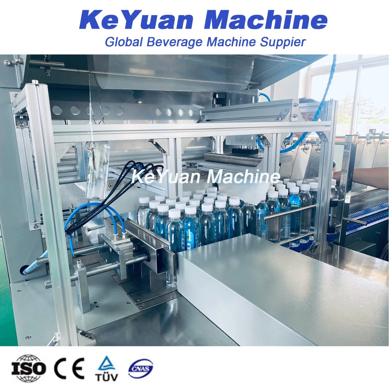 Máquina de Embalagem com Seladora L Tipo Automática Total para Encolhimento de Mangas, Máquina de Embalagem em Fluxo, Filme Plástico PVC/PE, Seladora Térmica Lateral