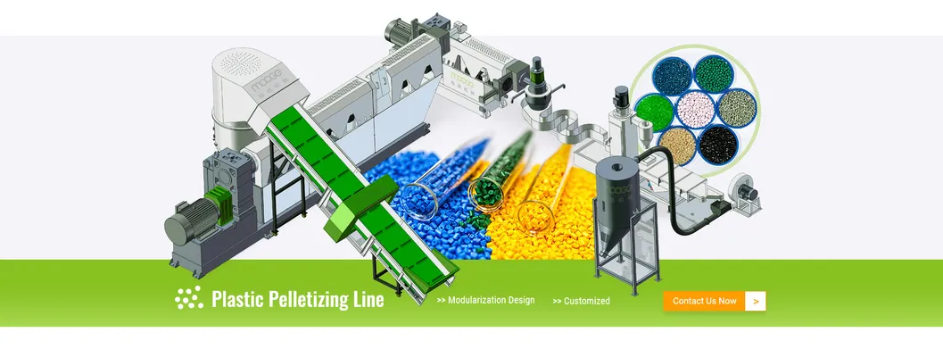 Linha de Granulação de Plástico para Reciclagem