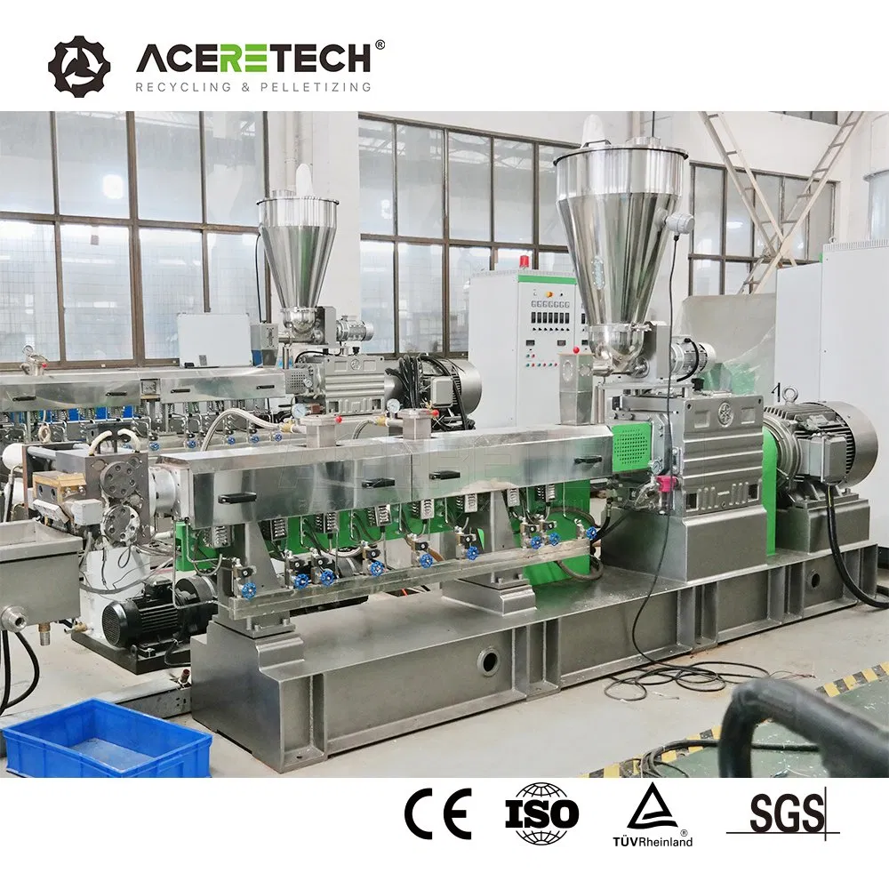 Linha de Granulação de Reciclagem de Resíduos de Masterbatch de Cor em PP/PE Fabricada na China pela Aceretech para Re-Pelletização de Material Plástico Triturado