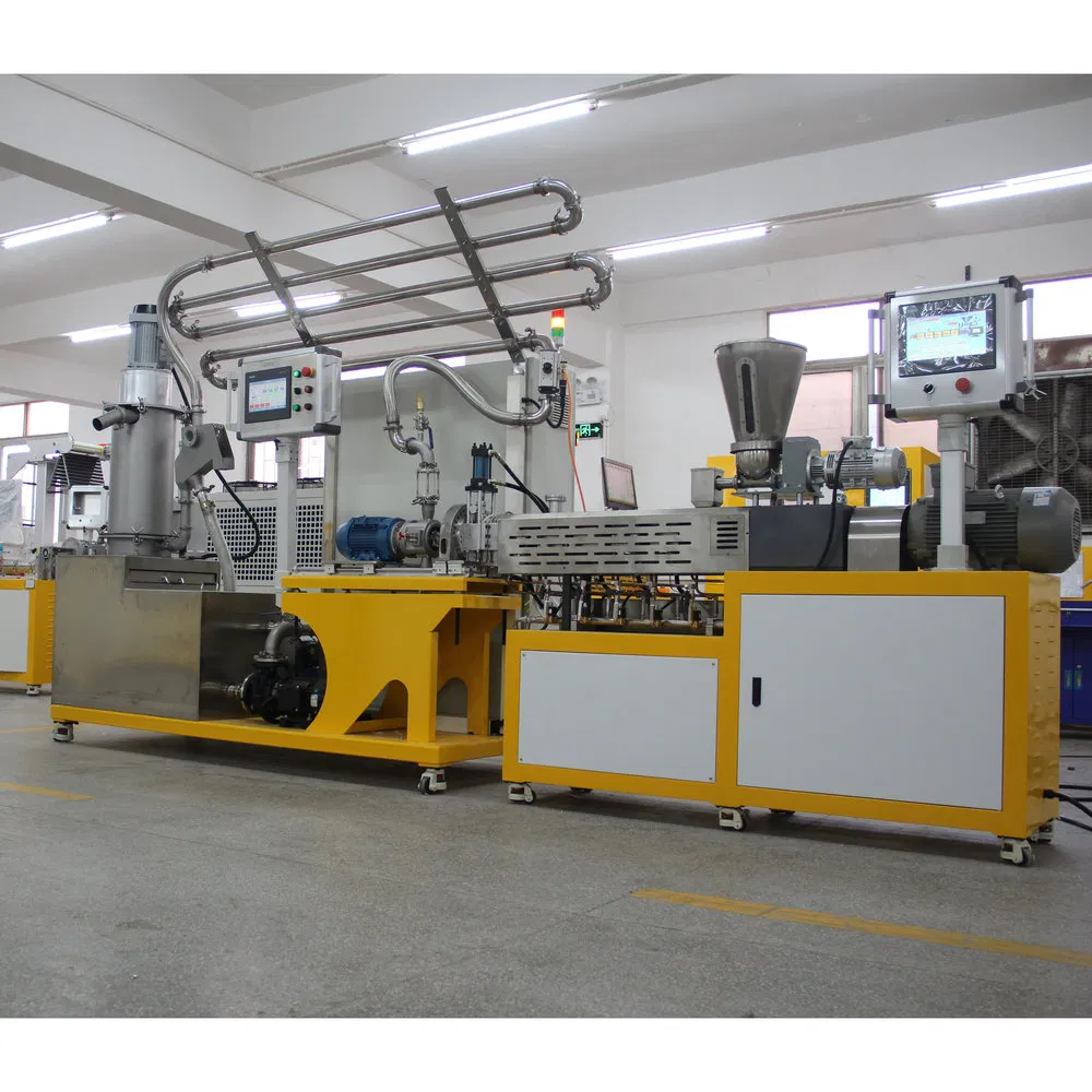 Linha de Pelotização Subaquática com Parafuso Duplo Co-Rotativo para Compostos de Masterbatch com Alto Preenchimento CaCO3