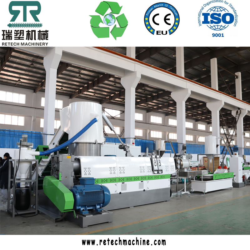 Linha de Processamento de Reciclagem de Limpeza de Filme Plástico No 98/2 LDPE Granulação e Pelotização Linha de Granulação de Filme de Plástico LDPE LLDPE HDPE Saco