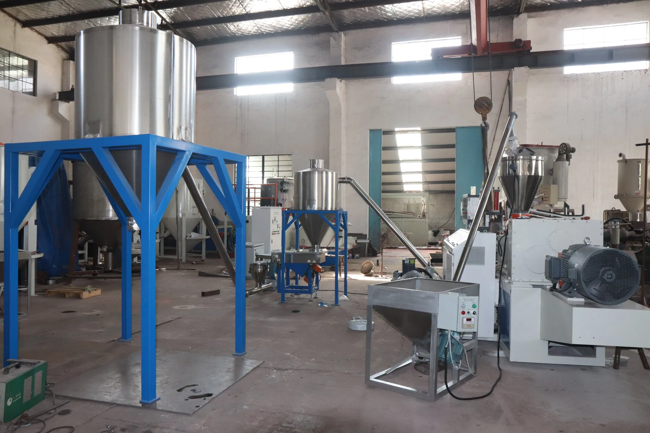 Linha de Granulação de Plástico de Alta Capacidade Sjsz92/188 Linha de Extrusão de Pellets de PVC de Alta Qualidade