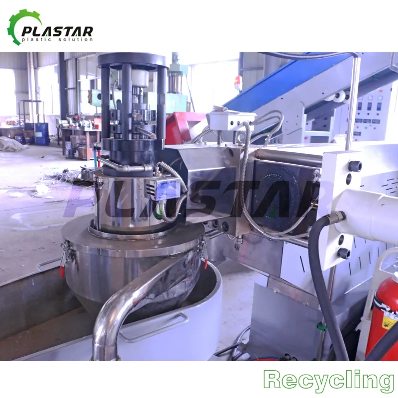 Máquina de Granulação de Pellets de Plástico Reciclado sem Troca de Tela