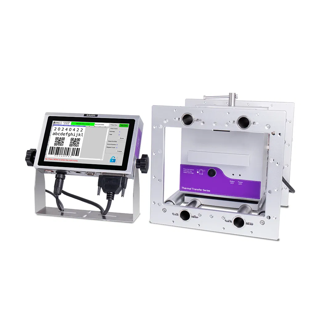 Nova Impressora de Etiquetas Automática Tto Docod R4000 Máquina de Codificação por Transferência Térmica Industrial para Filmes de Embalagem Flexíveis