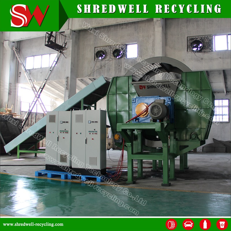 Equipamento de Reciclagem de Metal, Madeira/Plástico para Trituração de Pneus Usados
