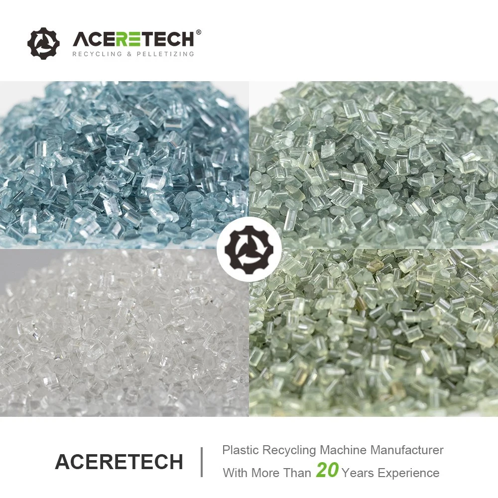 200-1000kg/H PP/PE película industrial agrícola/saco entrançado/flocos/embalagem espuma Reciclagem de plástico pelotização Máquina de expansão de granulador animal de estimação com certificado FDA