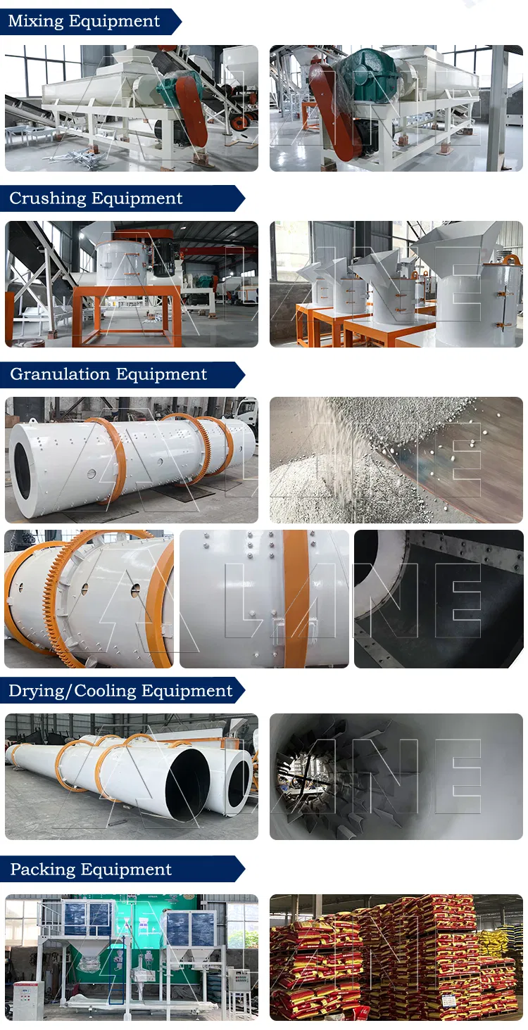 Equipamento de Fertilizante NPK Linha de Produção de Granulação de Pellets de Fertilizante NPK