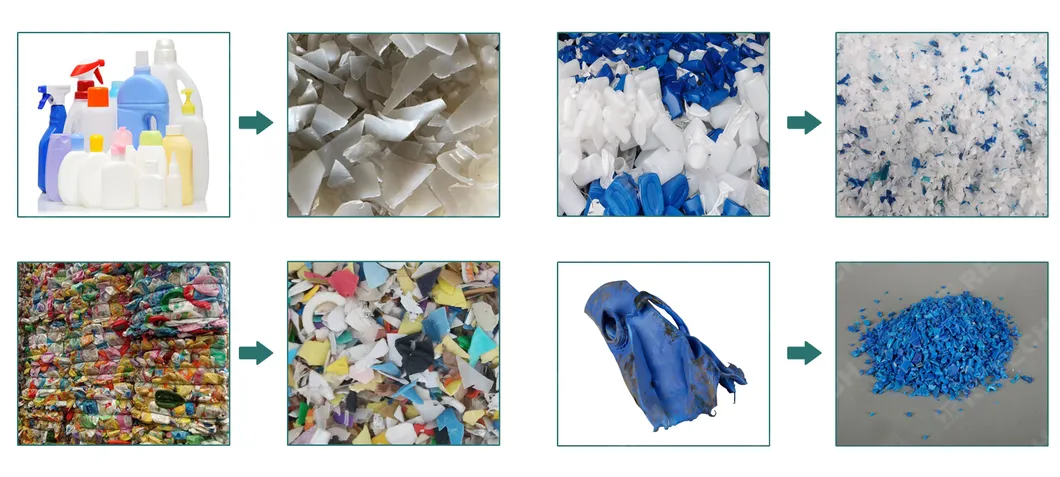 Linha de lavagem de garrafas de HDPE PP