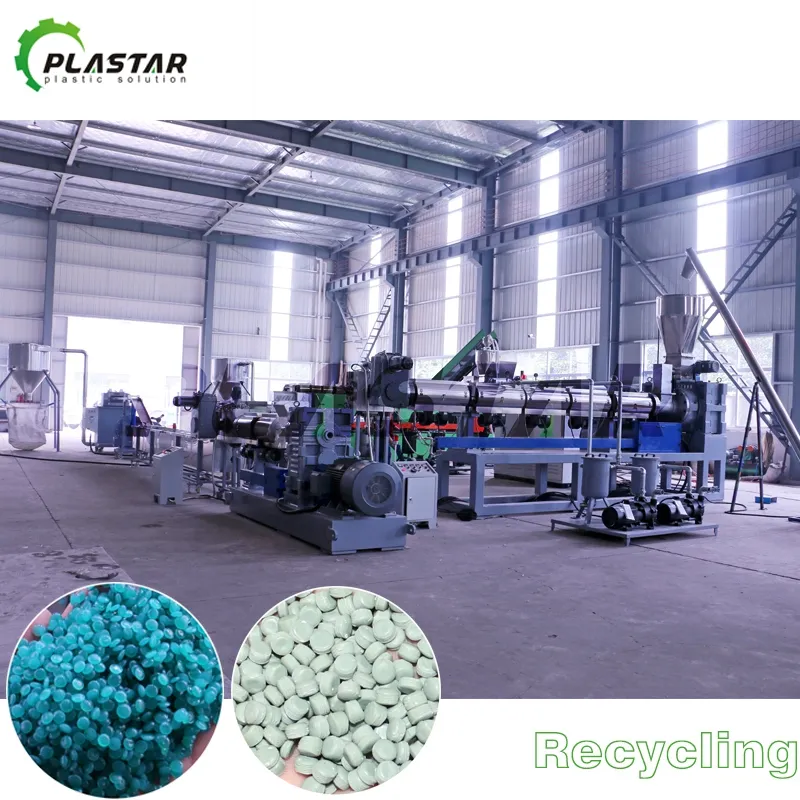Máquina de Granulação de Pellets de Plástico Reciclado sem Troca de Tela