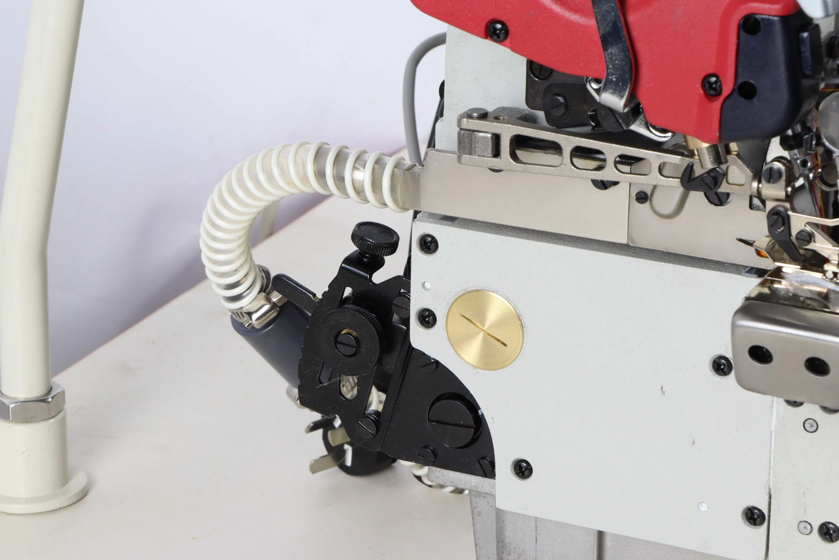 QS90pd-4-26ks-Mdk Fit-S9opd-4-24/Ks/Mdk Unidade de Overlock para Alimentação Automática de Faixa Elástica com Cortador de Fita Automático