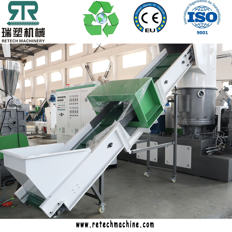 Linha de Processamento de Reciclagem de Limpeza de Filme Plástico No 98/2 LDPE Granulação e Pelotização Linha de Granulação de Filme de Plástico LDPE LLDPE HDPE Saco