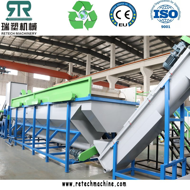 Linha de lavagem de garrafas de plástico/PP/HDPE/LDPE/LLDPE/ABS/PS/PVC/PC/BOPP, filme/saco/drum/palete/tubo/conteiner/caixa/pote/barrel, planta de britagem, máquina de reciclagem