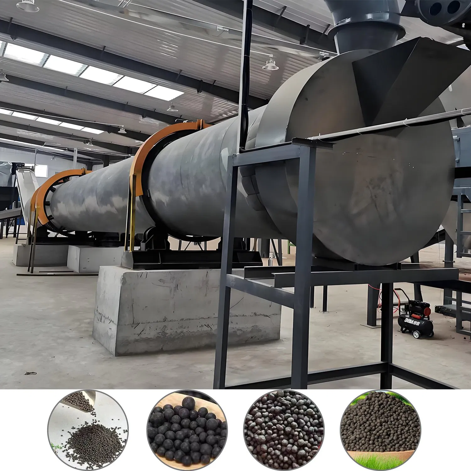 Sistema de Granulação e Processamento de Fertilizantes Industriais para Configuração de Linha de Produção de NPK, Compostos e Fertilizantes Orgânicos