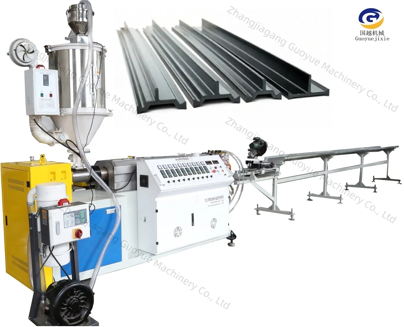 Máquina Extrusora de Barra de Poliamida Plástica com Parafuso Único para Produção de Perfil de Isolamento Térmico