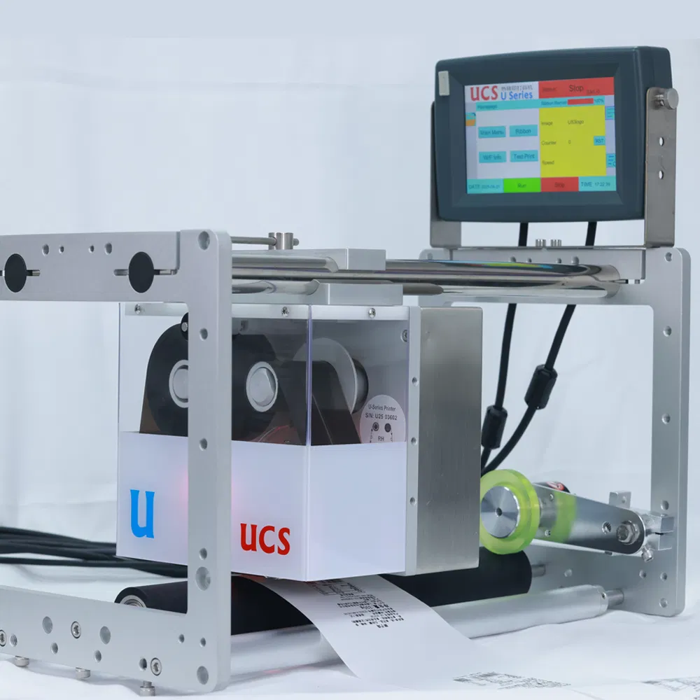 Ucs 32mm/53mm/107mm Impressora de Transferência Térmica de Alta Velocidade para Máquina de Codificação de Filme de Embalagem