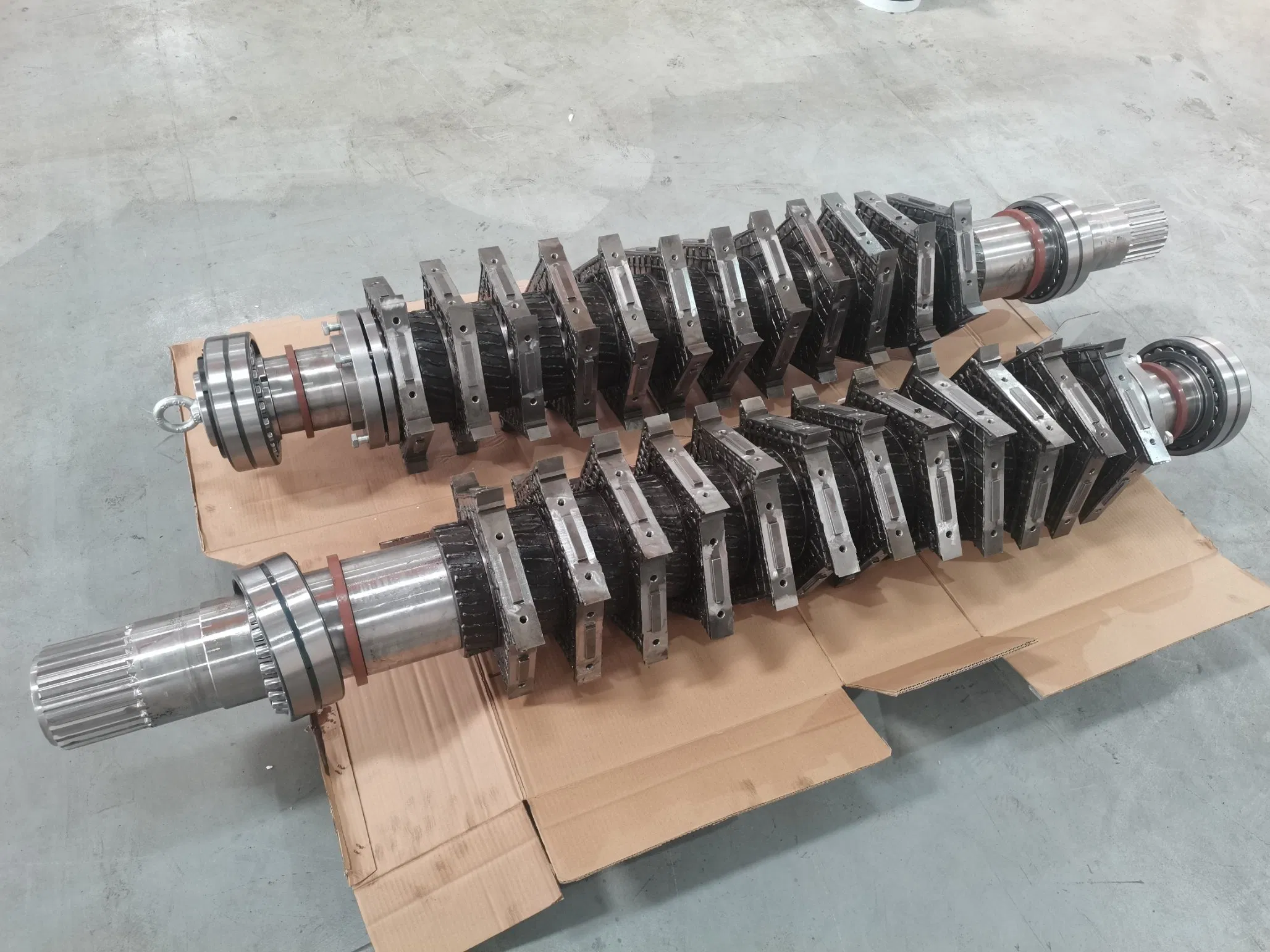 Máquina de Reciclagem de Equipamento de Destruição de Plástico Filme Garrafa Lote Borracha Pneu Metal com Duplo Eixo