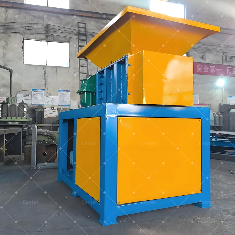 Fabricante Chinês de Alta Qualidade Equipamento de Trituração de Eixo Duplo de Potência Única para Plástico Residual com Modelo 300 800kg/H CE