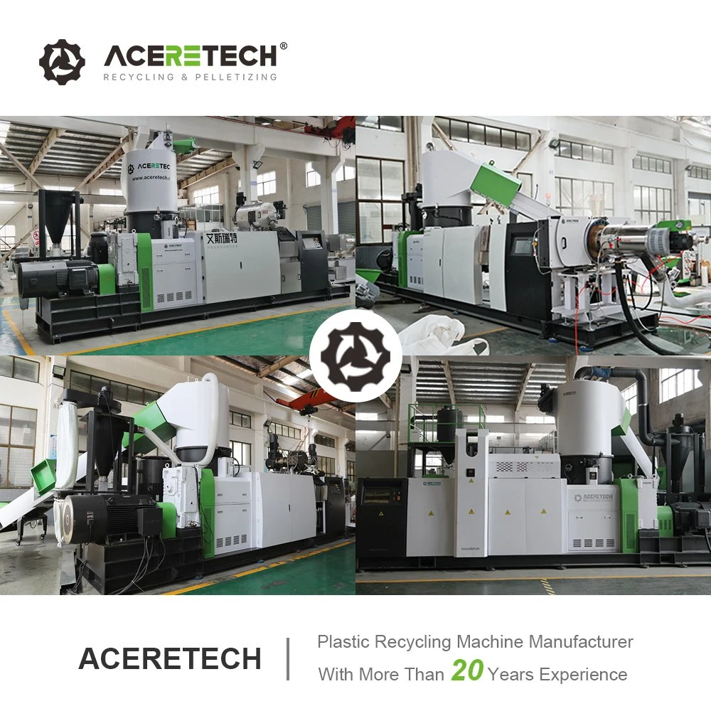 320-2100kg/H Máquina de Granulação de Plástico PP/PE/HDPE LDPE, Máquina de Reciclagem de Plástico, Pet com Certificado FDA