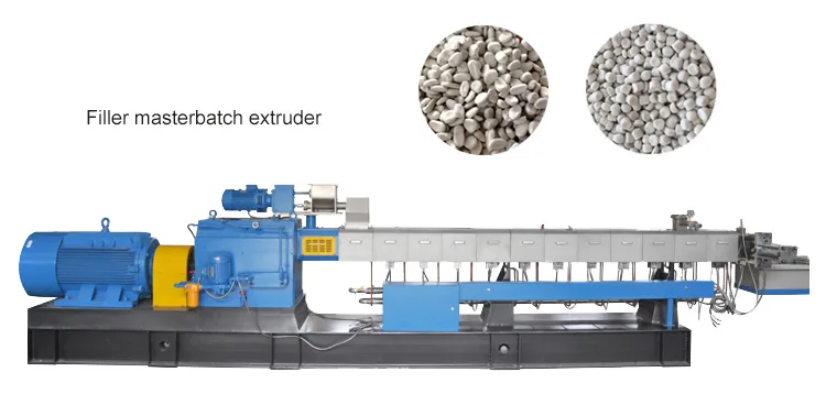 Linha de Granulação de Masterbatch Plástico Altamente Preenchido de Elastômeros Termoplásticos