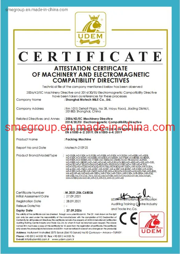 Certificação CE de Segurança